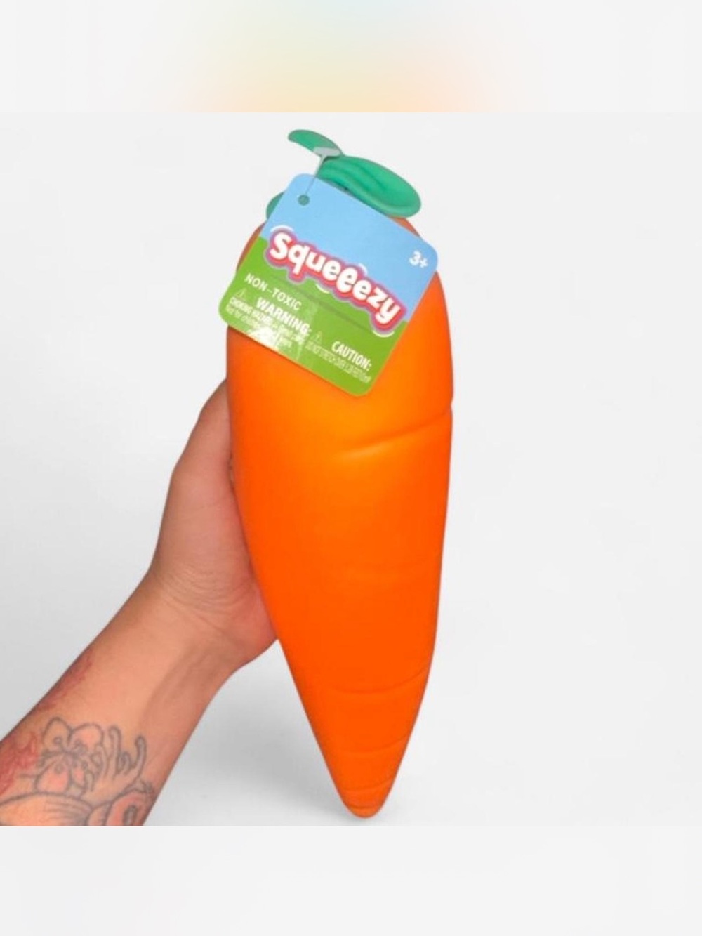 Squeezy Carrot Shaped Squeeze Toy - NEW